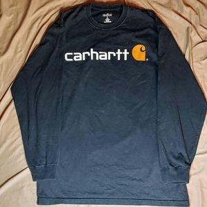 Carhartt Dark blue long sleeve work shirt